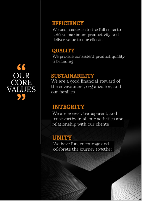 Our core Values